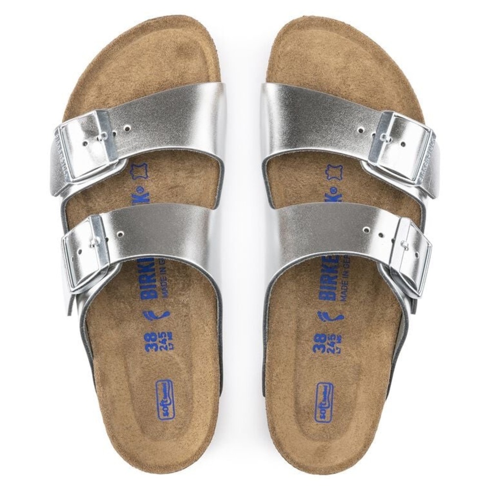 Birkenstock NWT Arizona sandal, Silver, size 38